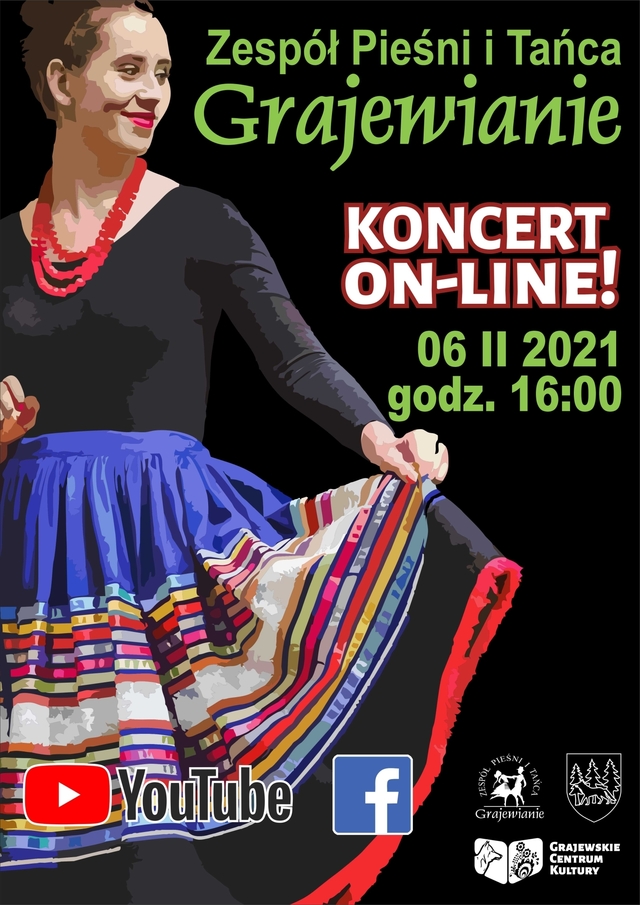 Koncert online Zespołu Pieśni i Tańca Grajewianie odbędzie się 6 lutego o godzinie 16.00..jpg